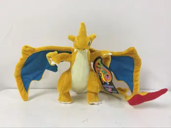 

Wholesale 8Pcs/lot 25CM Anime Figure Charizard Plush Dolls Mega XY Charizard Soft Stuffed Animals toys Kids Children Gift