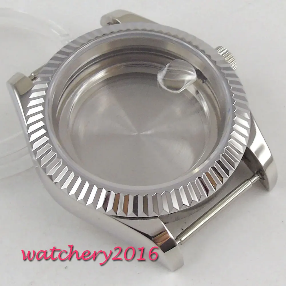 40mm steel sapphire glass automatic Watch Case fit ETA 2824 2836 MIYOTA 8215 8205 Movement 40mm steel sapphire glass automatic Watch Case fit ETA 2824 2836 MIYOTA 8215 8205 Movement