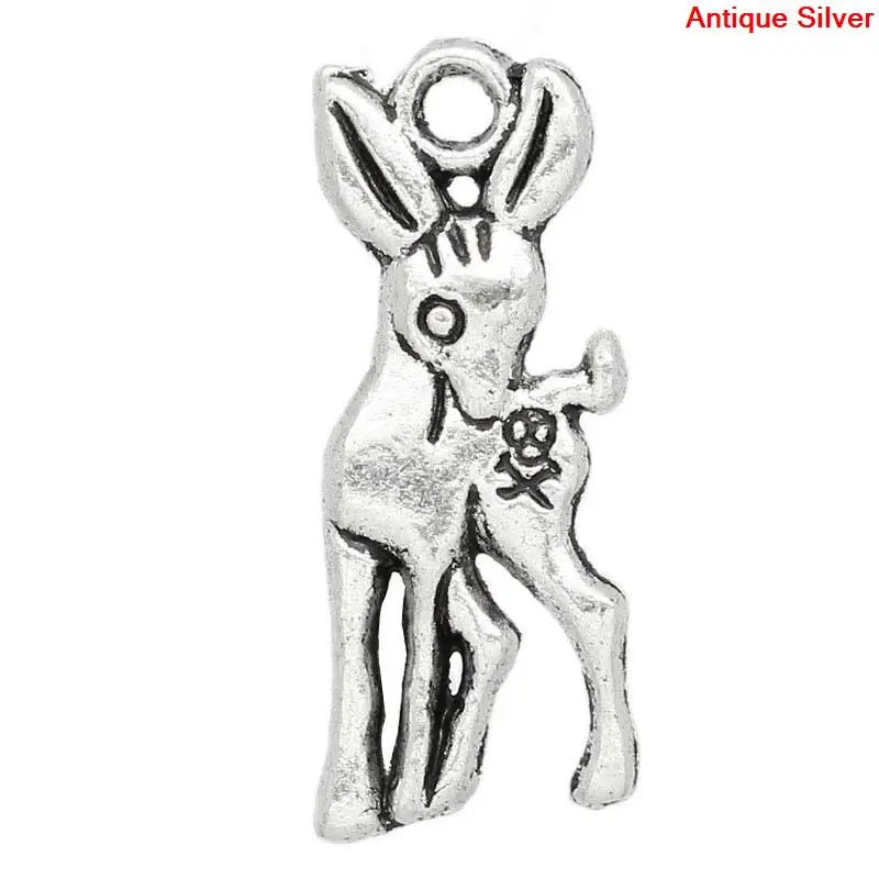 Doreenbeads амулет кулоны Sika Олень животных античное серебро 19x8 мм 100 шт новинка 2015 |