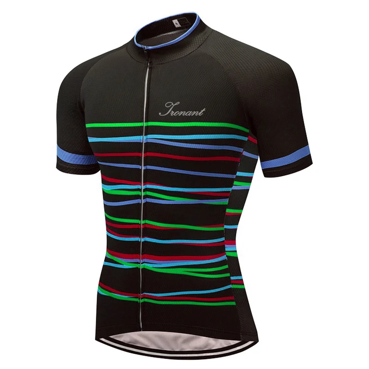 

IRONANT Men Cycling Jersey 2018 Pro Team Short Sleeve Maillot Bike Shirt Light Breathable Quick Drying Bycicle Bicycle Bisiklet