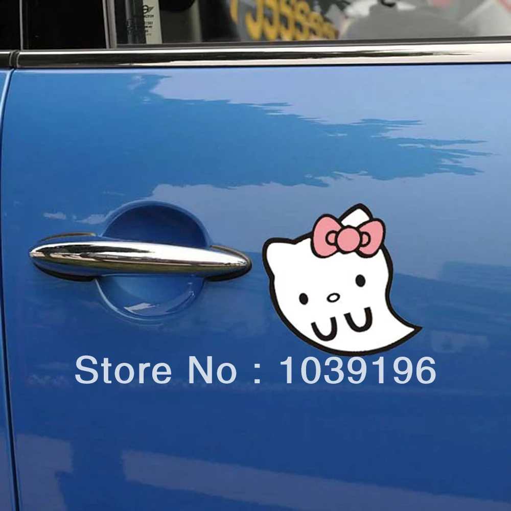 Lovely Ghost Hello Kitty Car Stickers Car Decal for Toyota Ford