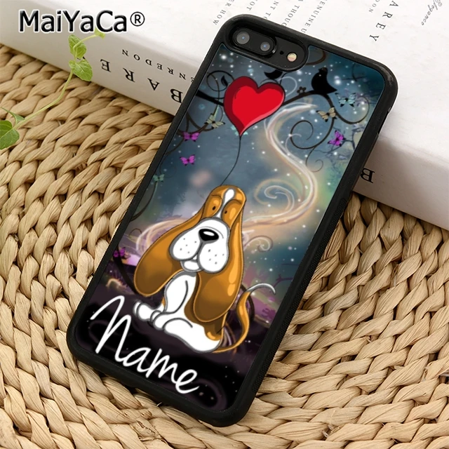 

MaiYaCa Basset hound cute dog cartoon Phone Case Cover For iPhone 5 6s 7 8 plus 11 pro X XR XS max Samsung S6 S7 edge S8 S9 S10