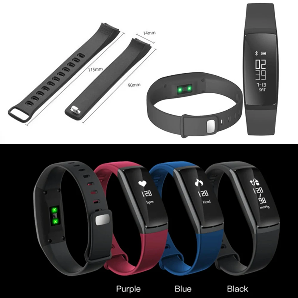Браслет Смарт наручные Bluetooth ZB78 часы крови Давление сердечного ритма Smartband SMS