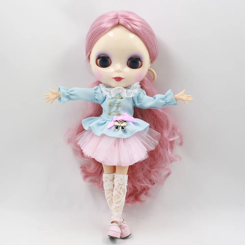 Neo Blythe Doll Vintage Dress with Stockings 4