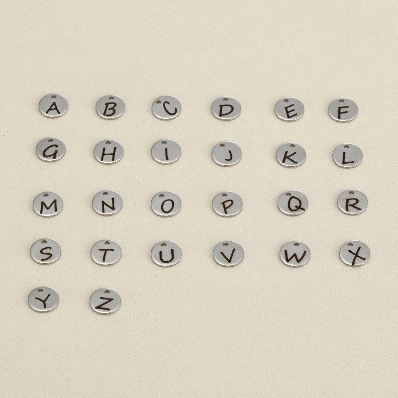 Set of 26pcs Alphabet Stainless Steel English Letters A B C D E F G H I