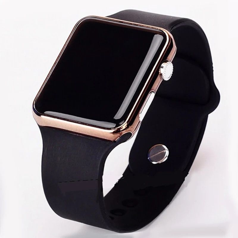 

New Fashion LED Digital Sport Watch Men Women Square Dial Wristwatch Ms Silicone Strap Leisure Sports Watches Relogio Masculino
