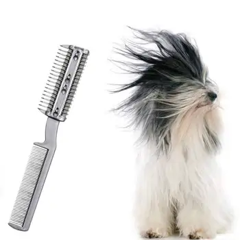 

Pet Cleaning Beauty Thinning Tool Double-headed Blade Hair Removal Comb for Dogs Cats