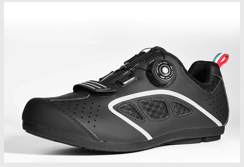 Обувь для велоспорта без замка с вращающейся пряжкой Мужская обувь для шоссейного и горного велосипеда кроссовки для велоспорта MTB с липучкой нескользящая резиновая подошва