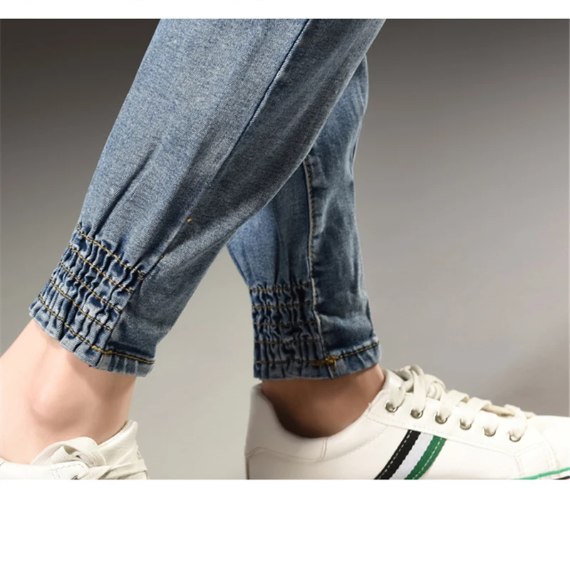 Autumn Winter Fashion High Waist Jeans Woman Large Size S-5XL Leisure Slim Elastic Waist Ladies Vintage Harlan Pants Women Jeans