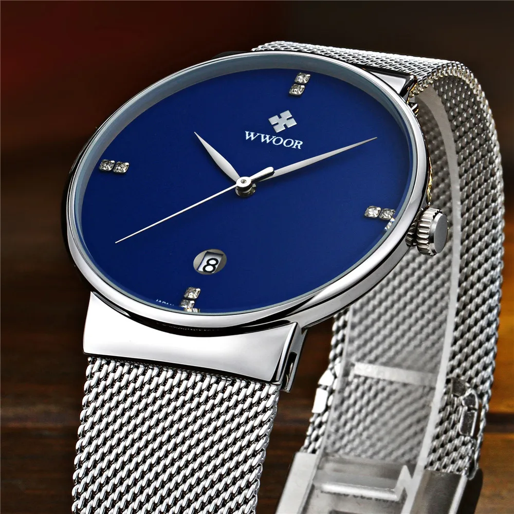 

WWOOR Watch Men 2017 Mens Watches Top Brand Luxury Quartz Sport Watch Fashion Casual 5ATM Waterproof Clock Male Horloges Mannen