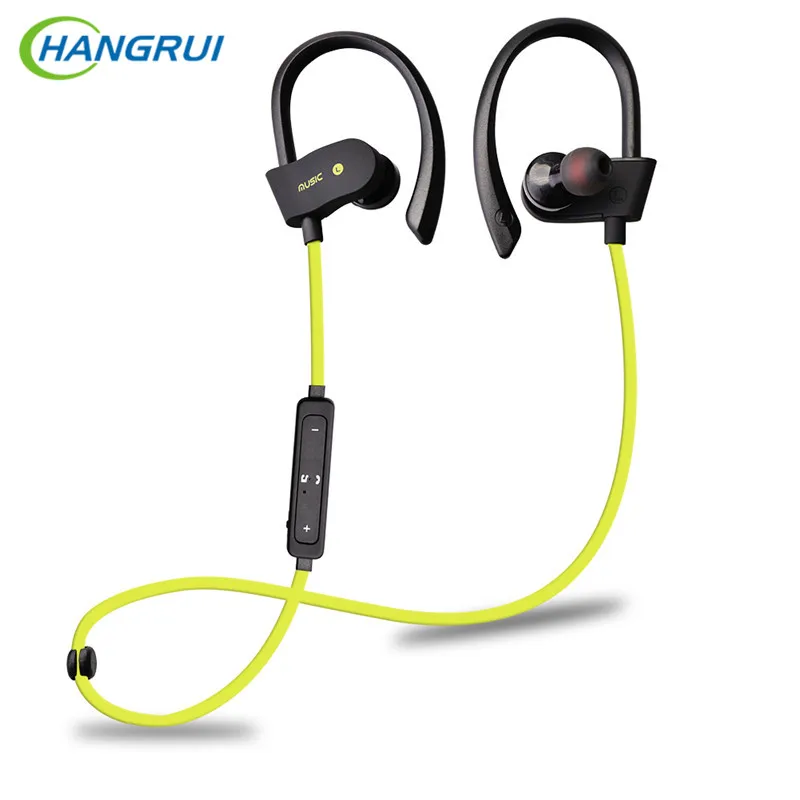 

HANGRUI Ear-hook Bluetooth Earphone stereo wireless earphones with Noise Cancelling mic audifonos bluetooth headset sport earbud