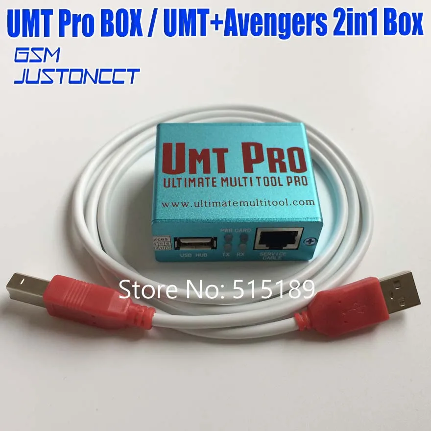 

gsmjustoncct Original Newest 100% Original UMT Pro 2 BOX UMT+Avengers 2in1 Box with 1 USB Cables Free Shipping
