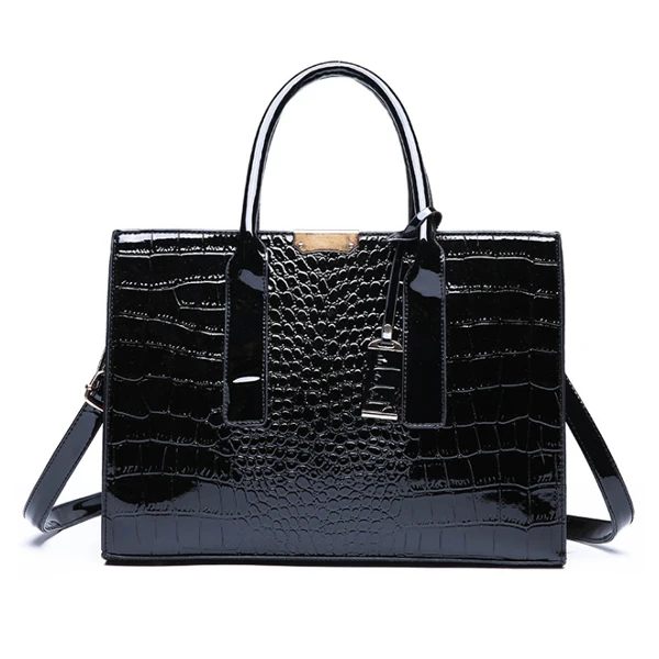 HJPHOEBAG новая женская сумка с крокодиловым узором женские сумки-мессенджеры сумки через плечо женские кожаные сумки YC196 - Цвет: Black