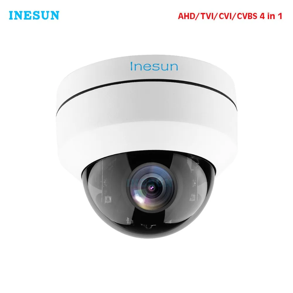 Inesun наружная камера безопасности 2MP 1080P 2 8-12 мм 4X оптический зум PTZ 4 в 1 (AHD/TVI/CVI/CVBS)