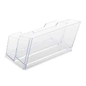 

Transparent Plastic Bussiness Card 2-Tier Stand Holder