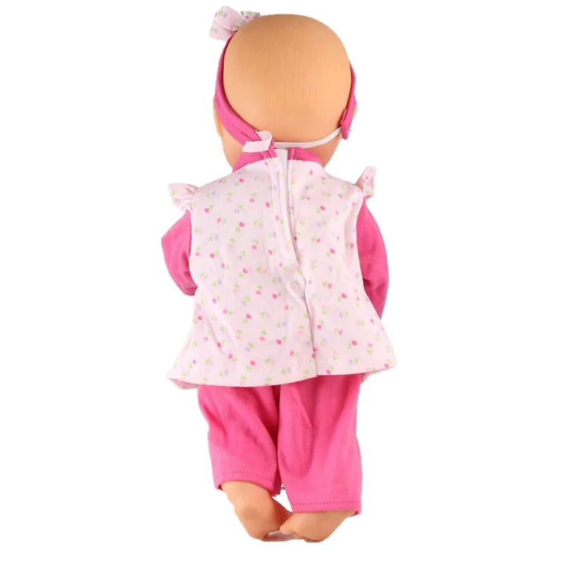 13 дюймов, Одежда для кукол, 35 см, Nenuco, кукла Nenuco Ropa y su Hermanita, аксессуары для кукол, False-3pcs, розовая одежда с солнцезащитным козырьком