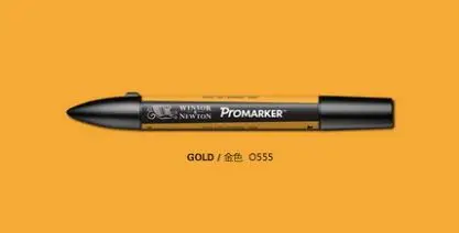 Winsor& Newton Promarker профессиональный дизайн маркеры желтый и оранжевый тон - Цвет: gold