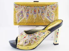 Mode Frau Pass Schuhe Italienische Für Party, Hochwertige Schuh-Und Taschen für Hochzeit! HRT1-13