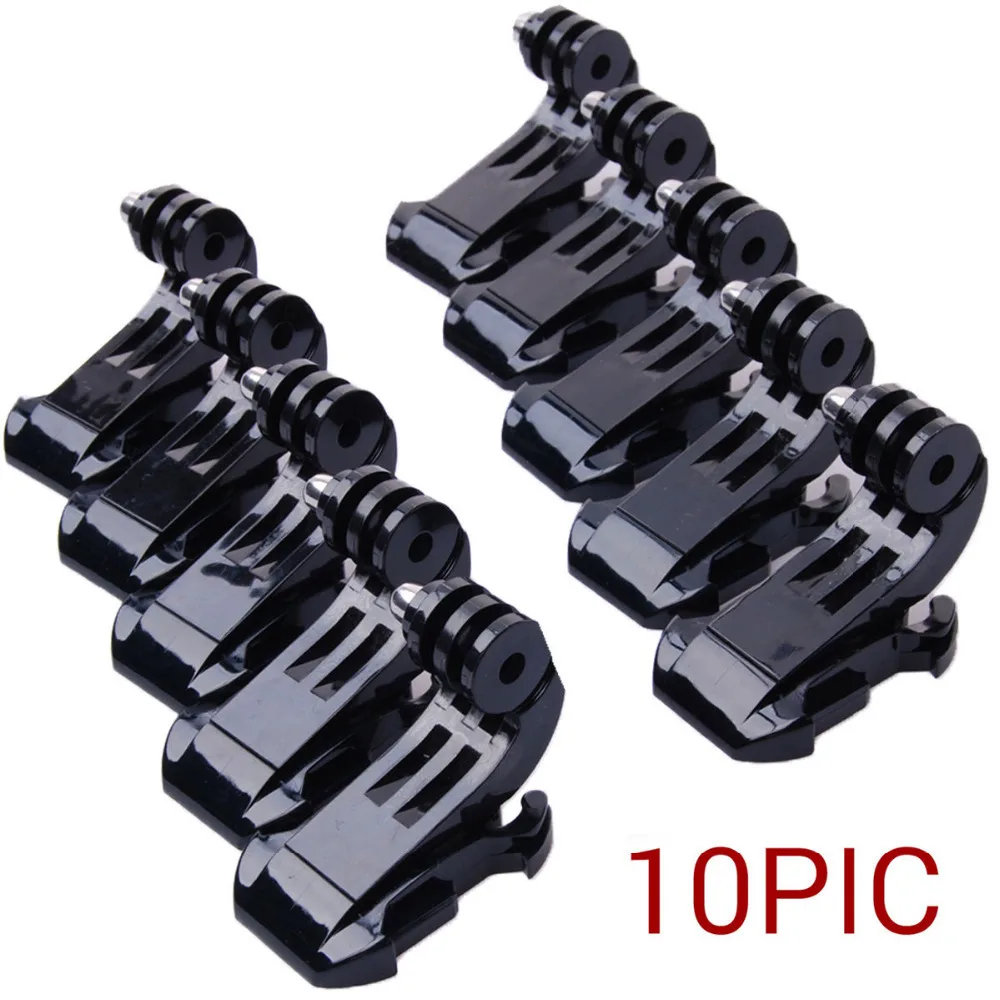 10 pcs J Hook Buckle Clip Mount base for chest mount strap for Gopro