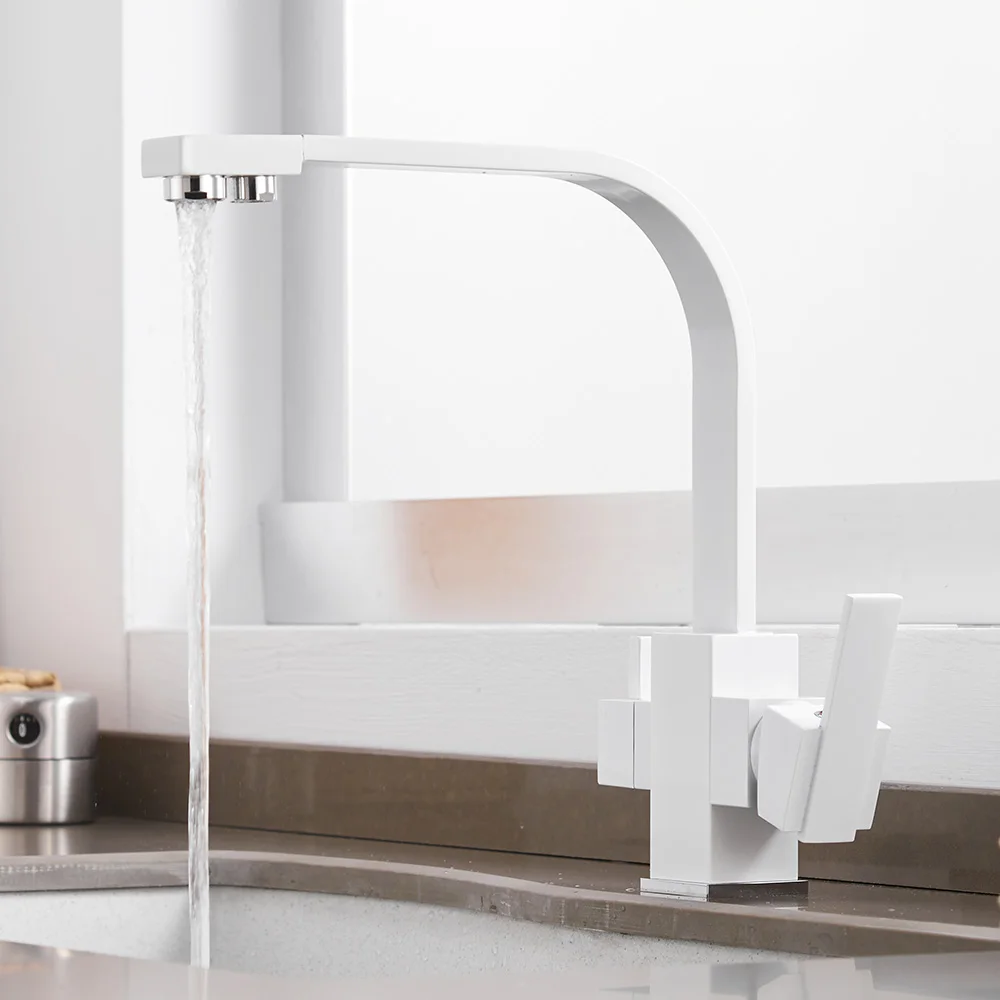  Kitchen Faucets Deck Mounted Mixer Tap 360 Degree Rotation with Water Purification Features Mixer T - 32875315209