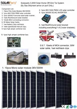 Boguang Solarparts 1x 3000W Solar Home off grid tie systems solar kit by sea 300W Poly