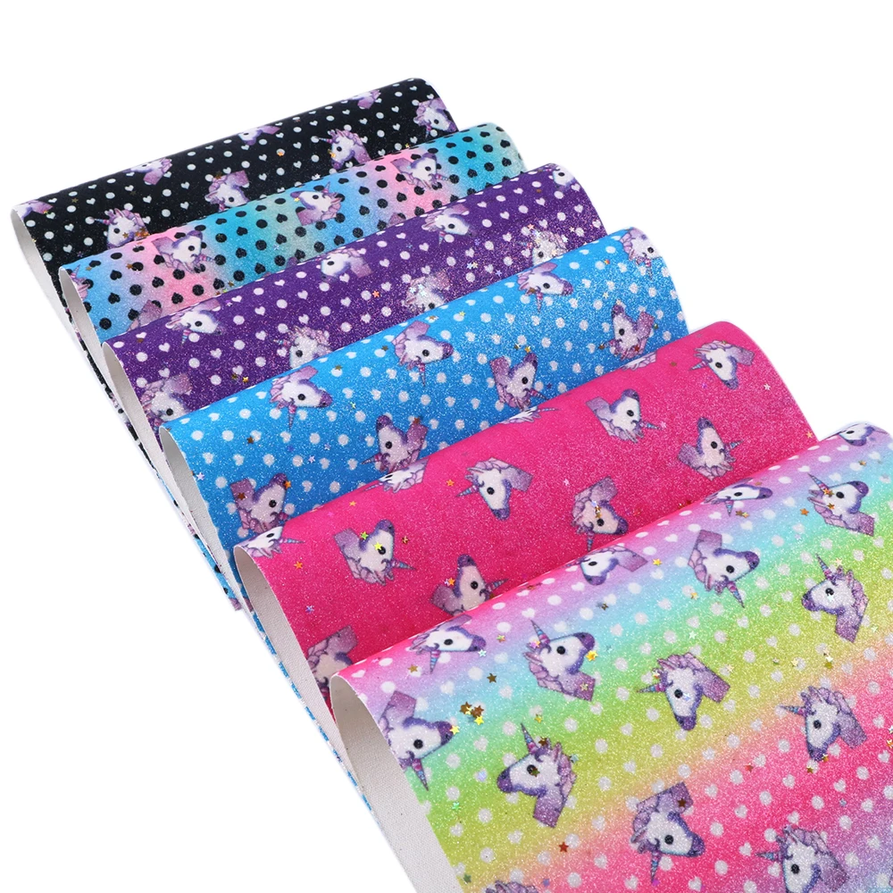 

New 20*34cm Horse Glitter Vinyl Synthetic Leather Patchwork For Hair Bow Handbags Wallet Phone Cover DIY,1Yc5377