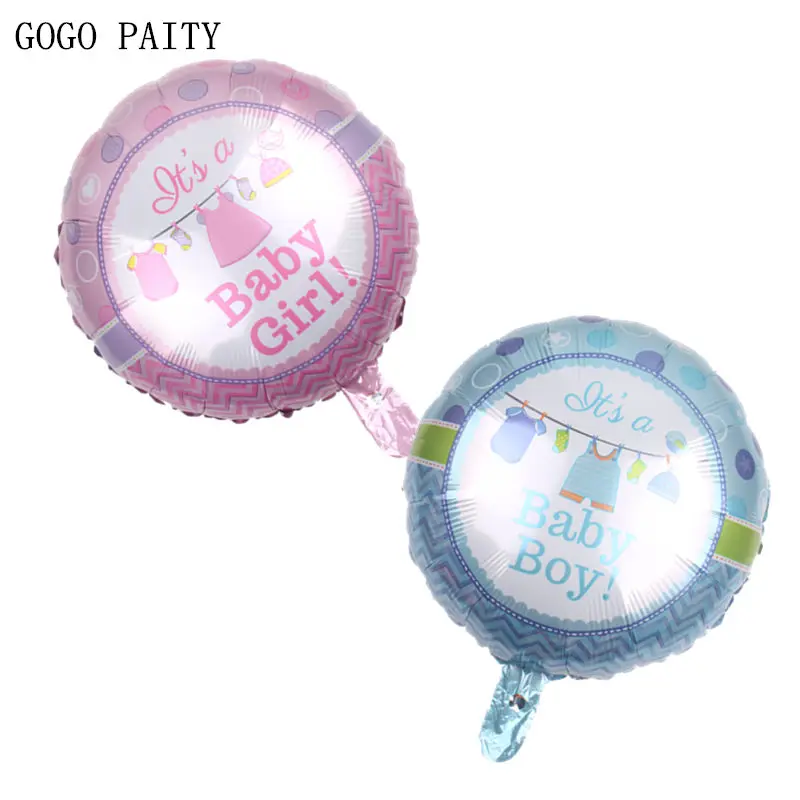 

GOGO PAITY New 18-inch round boy girl Happy birthday aluminum balloon Children's birthday party decoration balloons