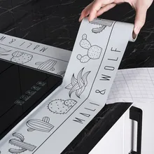 Кухонные водонепроницаемые маслостойкие алюминиевые фольги настольная наклейка на верхнюю часть высокотемпературного печного шкафа водонепроницаемые стикеры на обои