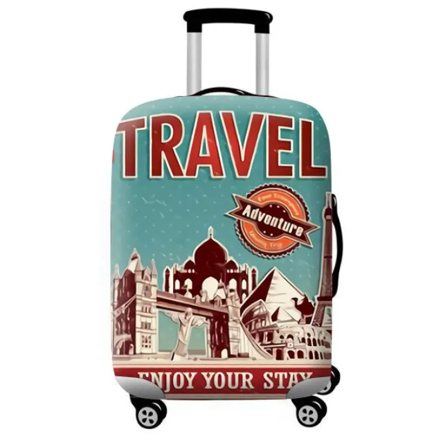 Thicker Travel Suitcase Protective Cover Luggage Case Travel Accessories Elastic Luggage Dust Cover Apply to 18''-32'' Suitcase - Цвет: C