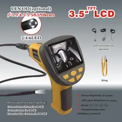 99e 3.5 дюймов tft монитор, ручной Borescope, камеры видеонаблюдения, cmos камеры эндоскопа