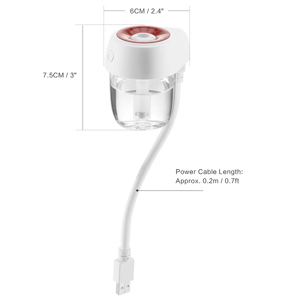 Портативный Автомобильный увлажнитель распылитель Onever 85 мл USB|humidifier diffuser|humidifier