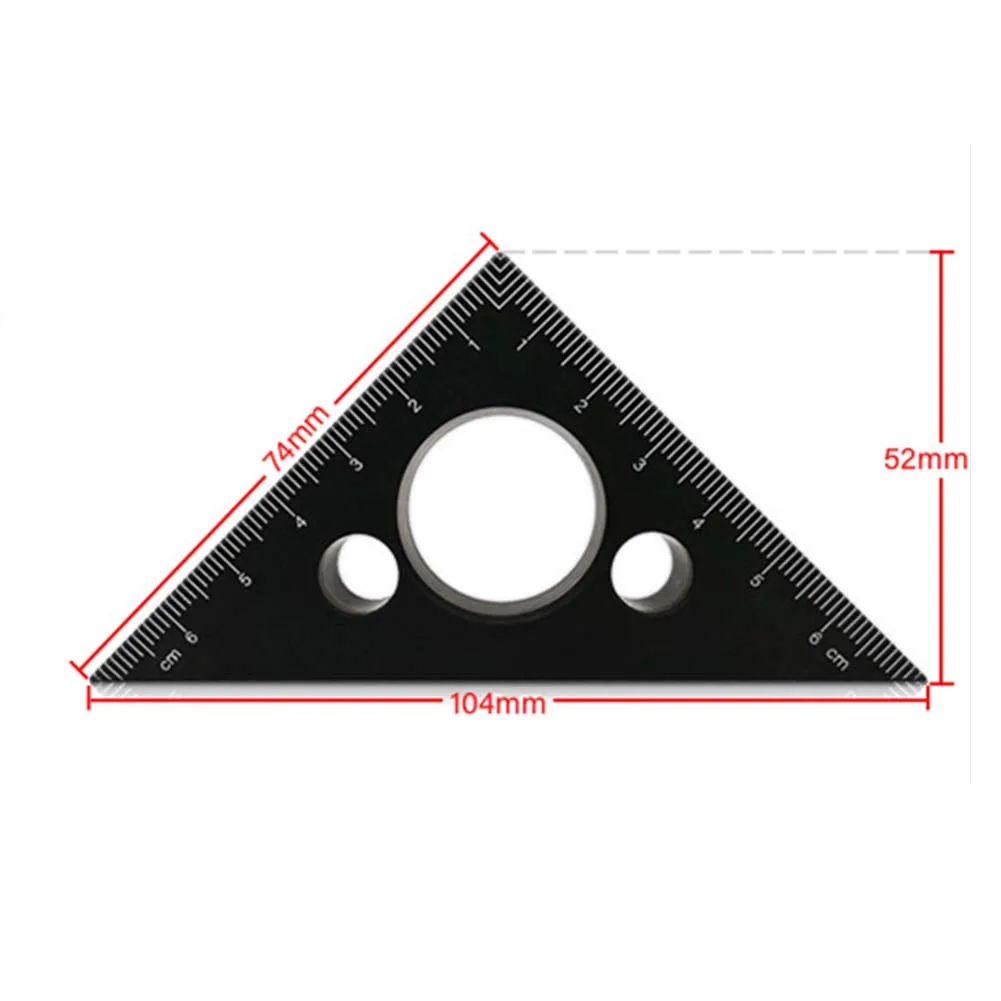 45 градусов угол линейка треугольная линейка Карпентер мастерской Деревообработка Инструмент измерения измерительные инструменты измерительные приборы