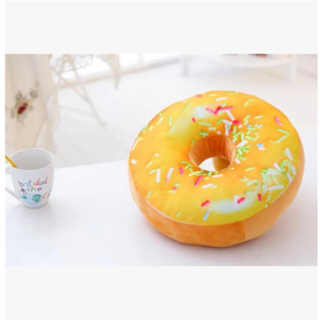 3D Mignon Donut pain Soft Throw Pillow Case Cushion Cover Home Decor sans Core 