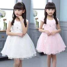 Children’s clothing 2018 New Summer Girls Summer Dress Foreign Korean princess dress Performance dress yarn