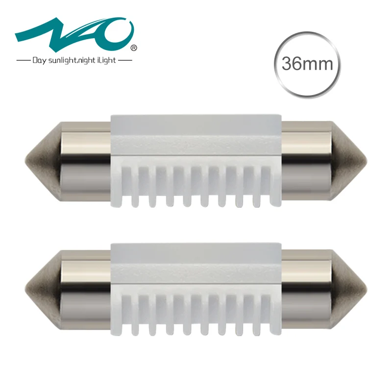 36mm NAO C5W светодиодный гирлянда 31 мм 36 мм/39 мм/41 мм C10W лампы салона светильник SMD 3030 светодиодный Авто Чтения Купол лампы 12V 6000K белый - Испускаемый цвет: 36mm
