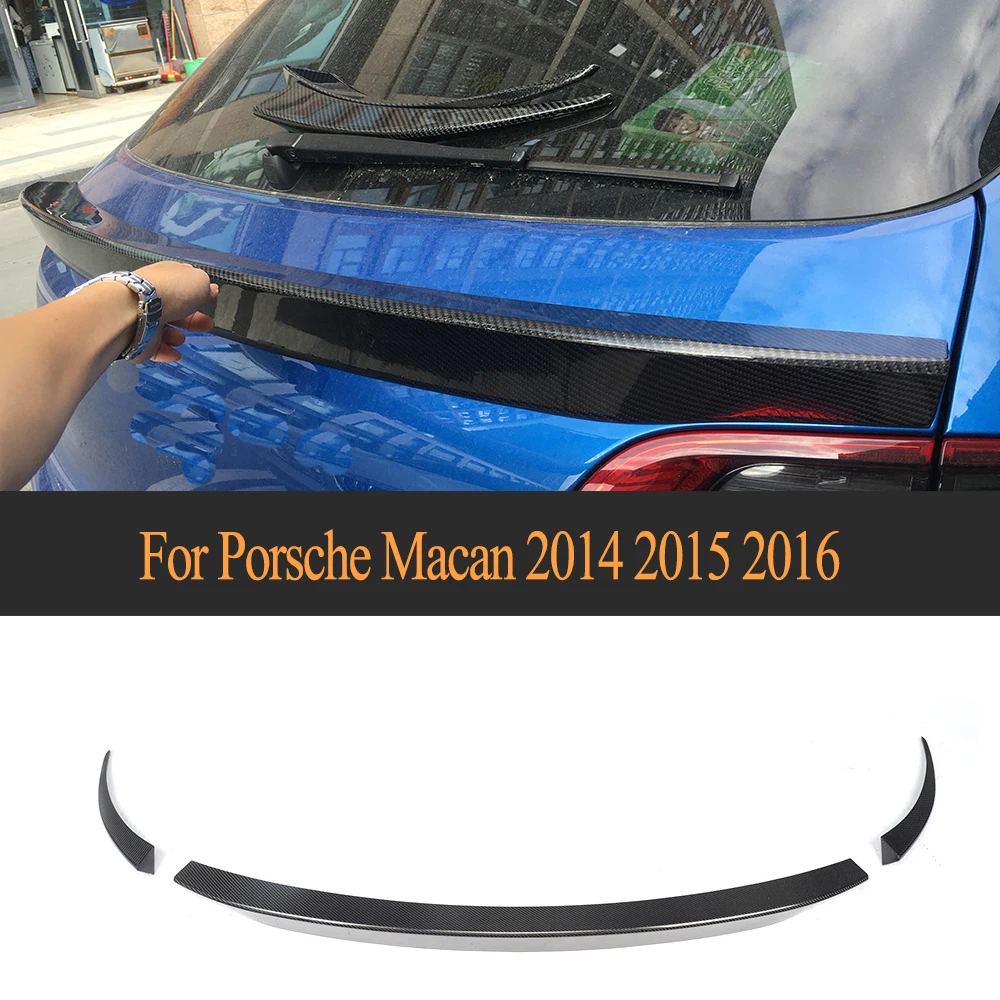 

Carbon Fiber Car Racing Rear Tail Trunk Lid Lip Wing Spoiler for Porsche Macan 2015 2016