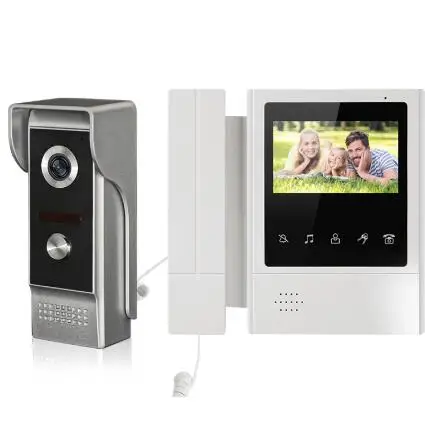 Intendvision 4 3 дюймов домофон дом видео системы ИК Ночное Видение 700TVL камера IP
