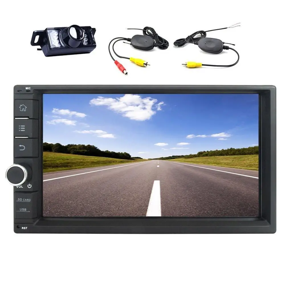 Беспроводная резервная камера + Автомобильный dvd плеер Android 6 0 четырехъядерный 2