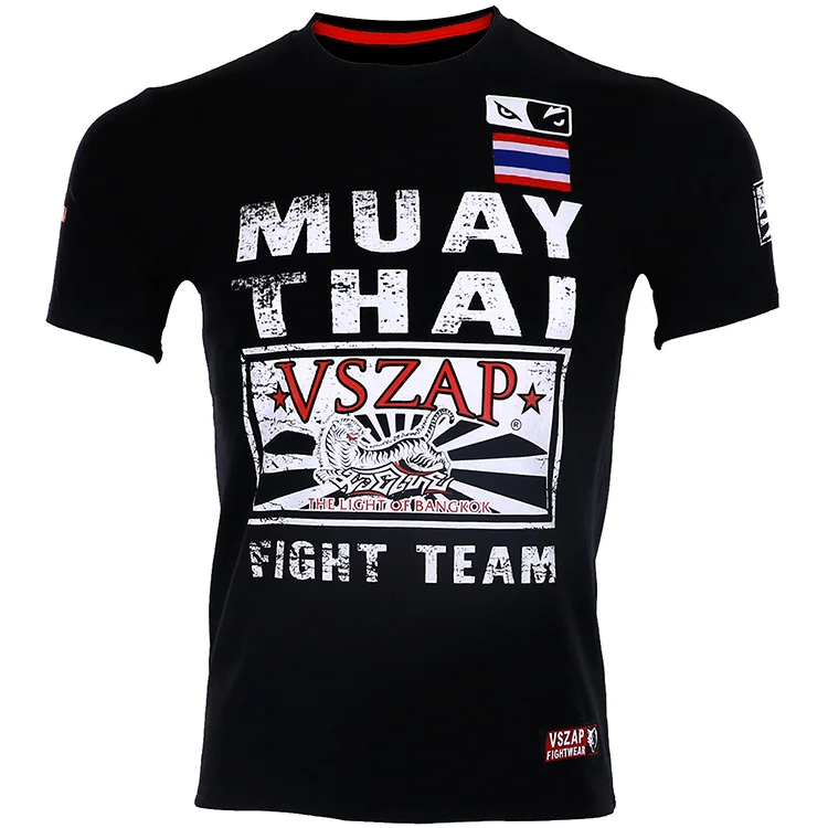 VSZAP KUNG FU fighting Hong Kong fight MMA Санда футболка с короткими ...
