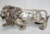 

0 Tibet bronze sliver lion statue