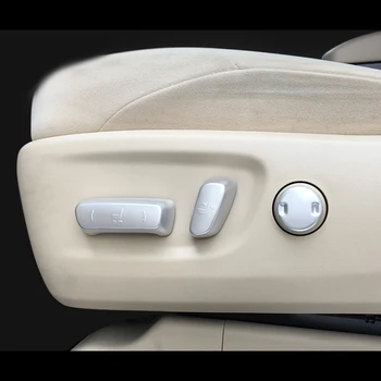 

ABS Matte For Toyota Prado FJ150 2010 2011 2012 2013 2014 2015 2016 seat adjustment button switch cover trim Accessories 5pcs