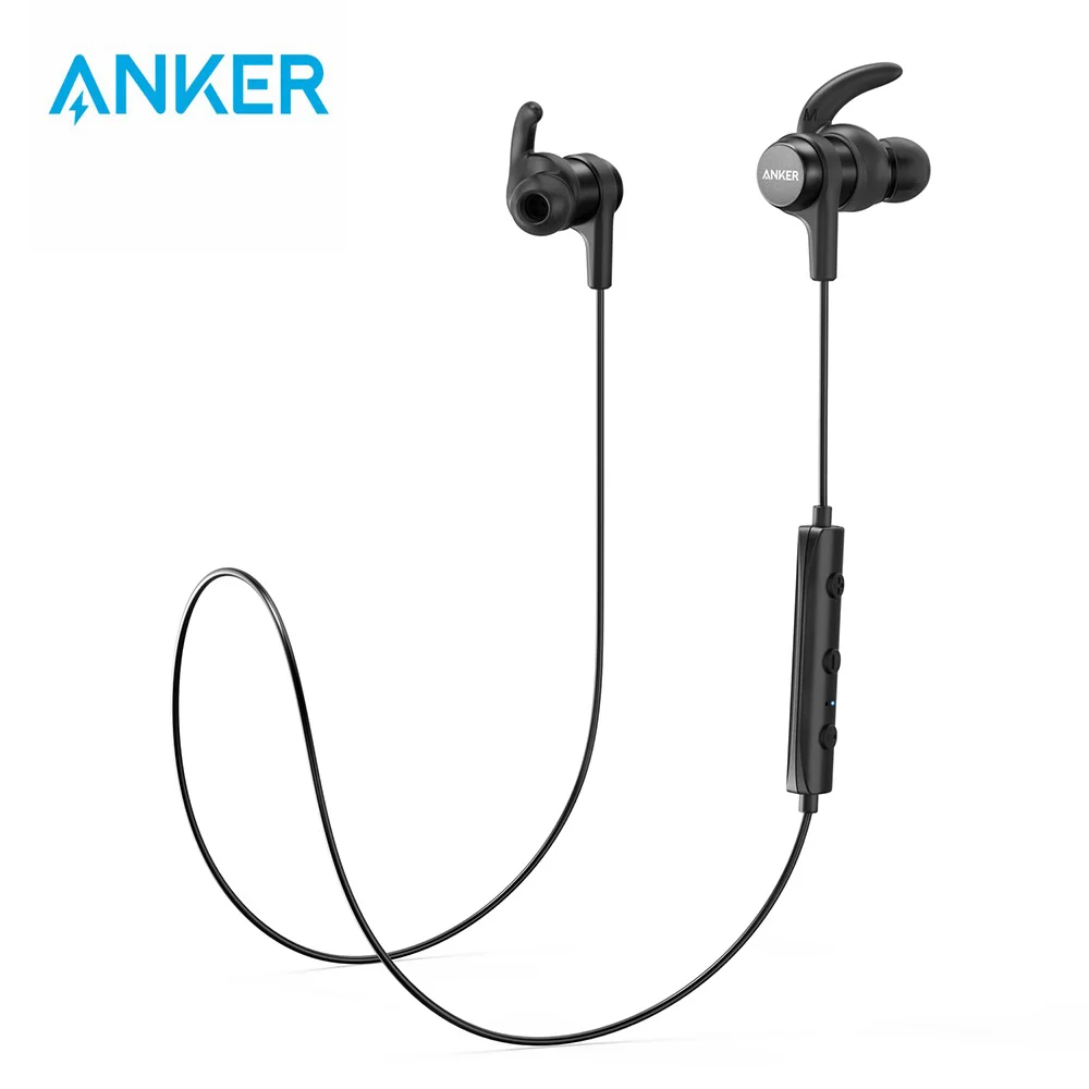  Легкие беспроводные наушники Anker SoundBuds Flow с Bluetooth 4,1, спортивные водонепроницаемые наушники с нанопокрытием 