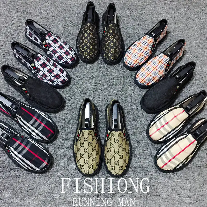 

Men Shoes Fashion Casual Flat Shoes Men Male Breathable embroidery canvas shoes Man Flats Slip Loafers Plush Driving shoes Men Z