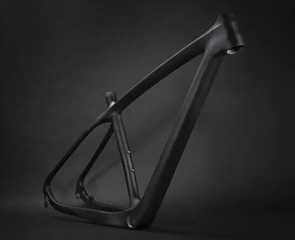 matte black road bike frame