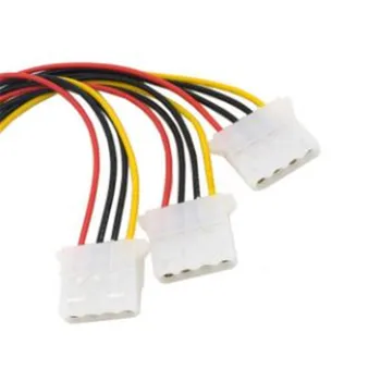 

IDE 4 Pin Male to 3 IDE Female Y Type Splitter Power supply Extension Cable 10cm for Hard Disk