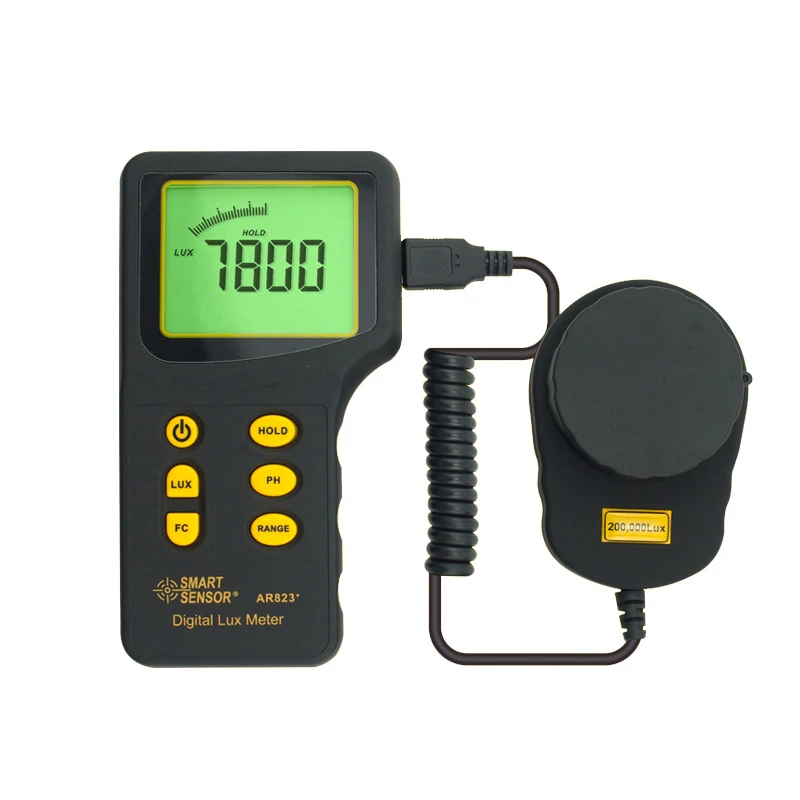 

Handheld Digital 100000 lux Light Meter AR823+