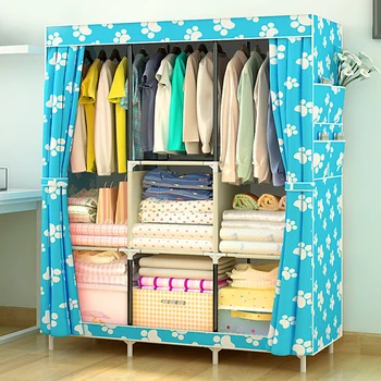

Non-woven Multifunction Wardrobe Closet Furniture Fabric Large Wardrobe Portable Folding Cloth Storage Cabinet Locker