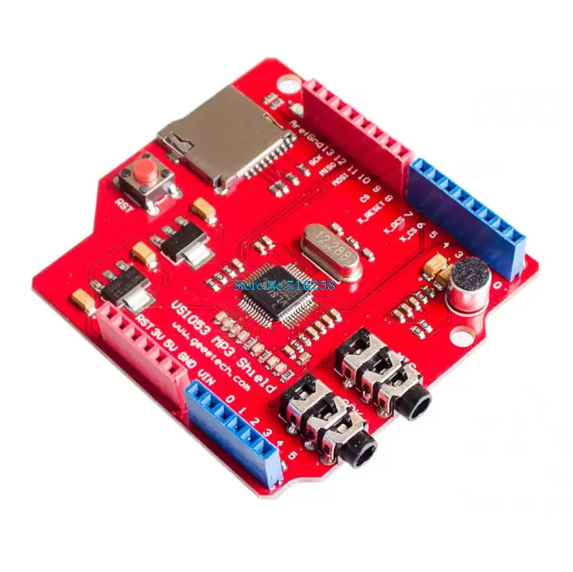 

! VS1053 MP3 recording module development board (on-board recording function)