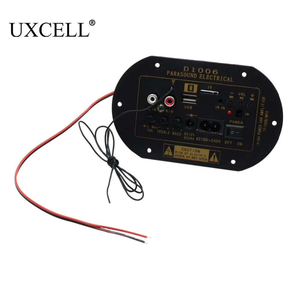 UXCELL DC 12V/24V AC 100 240V Напряжение автомобиля Bluetooth сабвуфер MP3 аудио hi fi басовая Плата