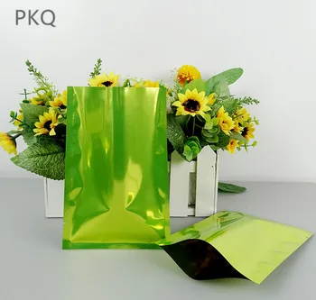 

1300pcs barrier heat seal Retail Package bag gold aluminum foil stand up pouches for tea jewelry package bags pouches